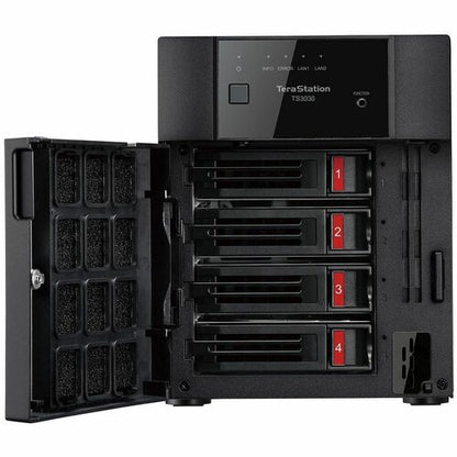 Buffalo TeraStation TS3430DN 4 x Total de compartimientos Sistema de almacenamiento SAN/NAS - 16TB HDD - 4 x 4TB Alpine AL524 Quad-core (4 Core) 2GHz - 2GB RAM - DDR4 SDRAM De Escritorio