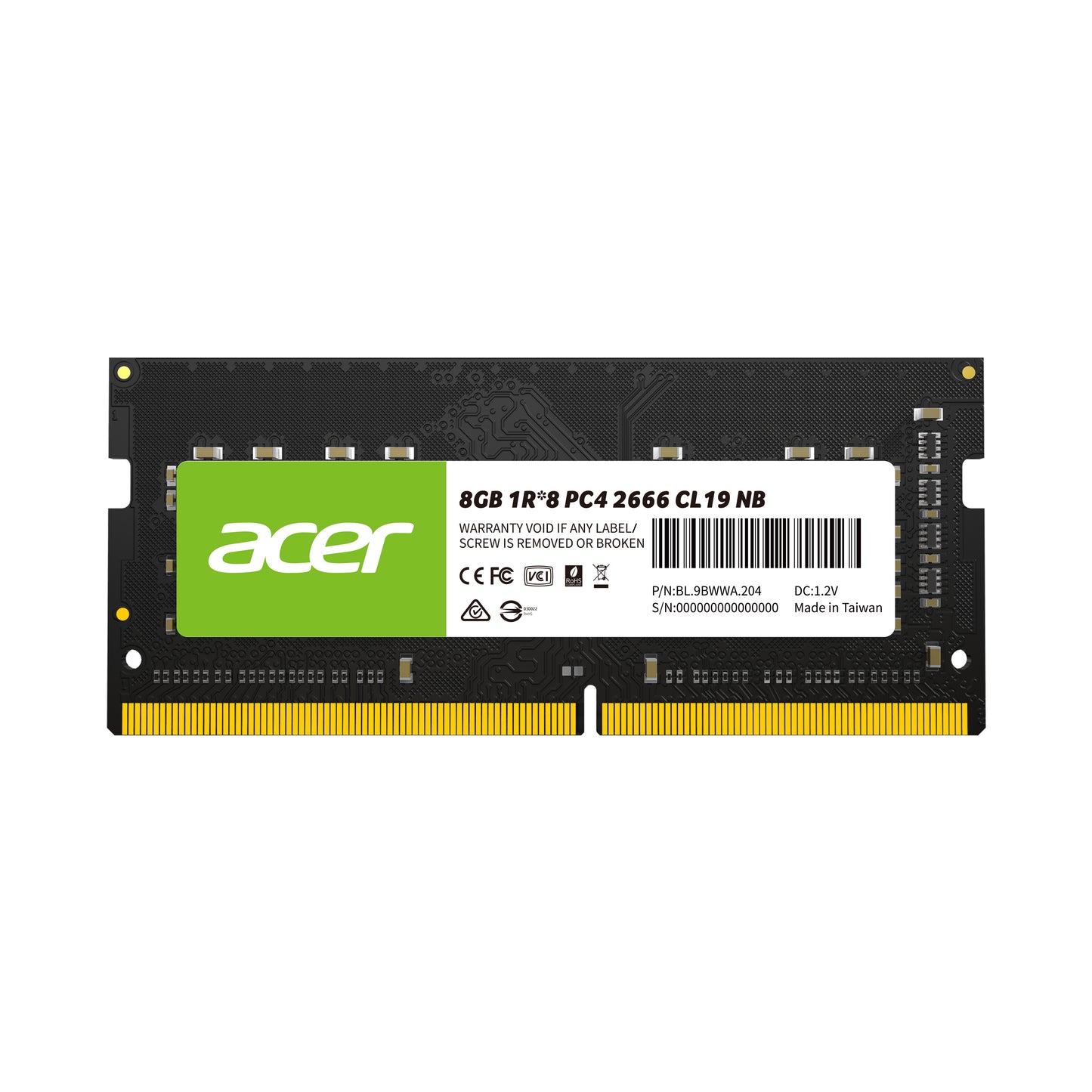 Memoria RAM Acer BL.9BWWA.206 | 8GB DDR4, 2400MHz