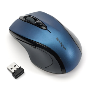 Mouse Inalambrico Pro Fit Mediano Color Azul Zafirio Adaptador Slim