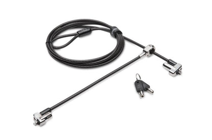 Kensington N17 Cable de Bloqueo para Portátil, Monitor, Disco Duro, Base de Conexión, Tableta - 1.83m Cable - Candado de Llave/t-bar Patentado - Acero Al Carbono, Plástico - para Portátil, Monitor,