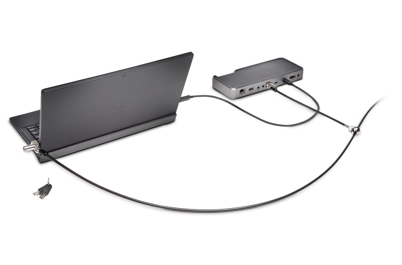 Kensington N17 Cable de Bloqueo para Portátil, Monitor, Disco Duro, Base de Conexión, Tableta - 1.83m Cable - Candado de Llave/t-bar Patentado - Acero Al Carbono, Plástico - para Portátil, Monitor,