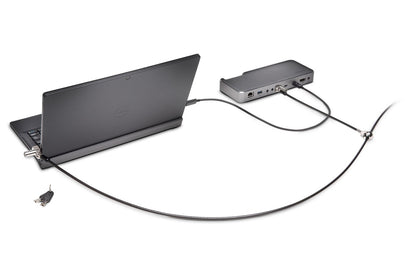 Kensington N17 Cable de Bloqueo para Portátil, Monitor, Disco Duro, Base de Conexión, Tableta - 1.83m Cable - Candado de Llave/t-bar Patentado - Acero Al Carbono, Plástico - para Portátil, Monitor,