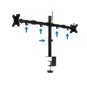 Soporte para Dos Monitores Kensington K55409WW | Brazo Mecánico, Color Negro