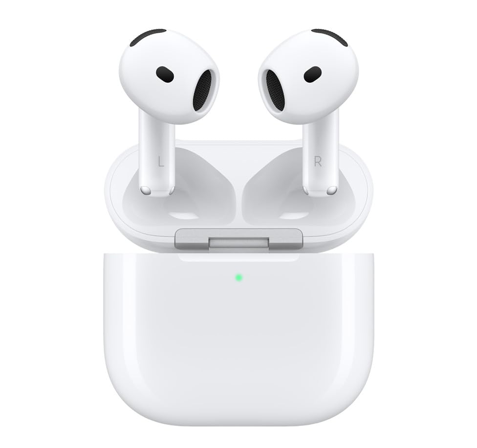 Apple AirPods (4ta. Generación), Inalámbrico, Bluetooth, Blanco - Incluye Estuche de Carga MagSafe, Sin cancelación Activa de Ruido