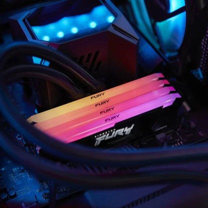 Memoria RAM Kingston FURY Beast RGB DDR4 DDR4, 3200MHz, 8GB, CL16, XMP