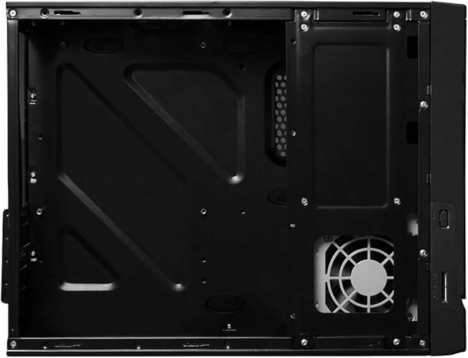 Gabinete Acteck Mini Torre Slim Atom GS240 / Max MB M-ATX Fuente SFX 500 W / 2x USB 2.0 +1xFan / Full Metálico + Frente Solido / Essential Negro