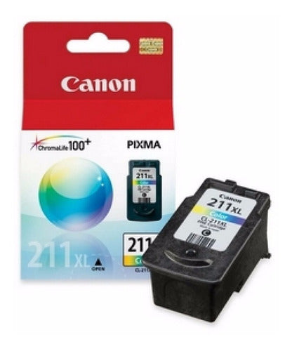 Cartucho de Tinta Canon CL-211 XL | Alta Capacidad 13ml, Rendimiento 360 Páginas
