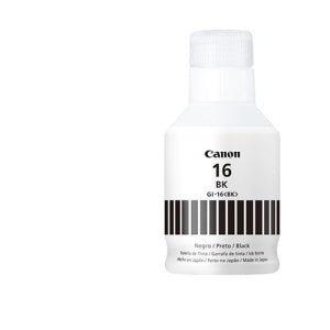 Botella de Recarga de Tinta Canon GI-16 Bk | Negro Pigmentado, Inyección de Tinta