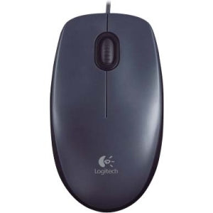 Mouse Logitech M90 - USB - Óptico - Negro - Cable - Rueda de Desplazamiento - Simétrico