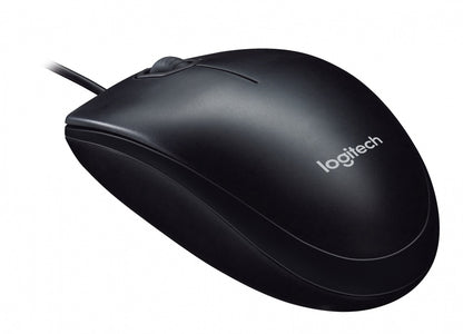 Mouse Logitech M90 - USB - Óptico - Negro - Cable - Rueda de Desplazamiento - Simétrico