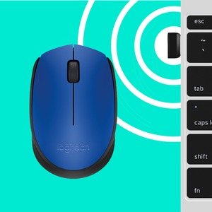 Mouse Inalámbrico Logitech M170 | Plug And Play, Color Azul