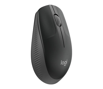 Mouse Logitech M190 Tama?o Completo - USB - Óptico - 3 Botón(es) - Carbón - Inalámbrico - 1000 Dpi - Rueda de Desplazamiento - Grande Tamaño de la Mano/palma