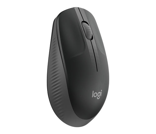 Mouse Logitech M190 Tama?o Completo - USB - Óptico - 3 Botón(es) - Carbón - Inalámbrico - 1000 Dpi - Rueda de Desplazamiento - Grande Tamaño de la Mano/palma