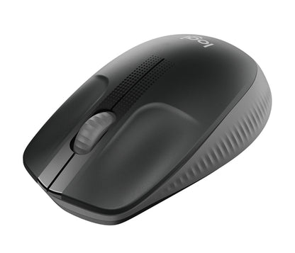 Mouse Logitech M190 Tama?o Completo - USB - Óptico - 3 Botón(es) - Carbón - Inalámbrico - 1000 Dpi - Rueda de Desplazamiento - Grande Tamaño de la Mano/palma