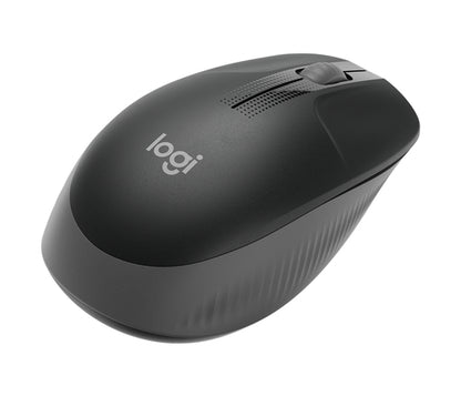 Mouse Logitech M190 Tama?o Completo - USB - Óptico - 3 Botón(es) - Carbón - Inalámbrico - 1000 Dpi - Rueda de Desplazamiento - Grande Tamaño de la Mano/palma