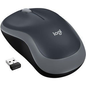 Mouse Logitech M185 - Radiofrecuencia - USB - Óptico - 3 Botón(es) - Plata - 1 Solamente - Inalámbrico - 10m - 2.40GHZ - 1000 Dpi - Rueda de Desplazamiento - Simétrico - 1 X Aa Battery Supported -