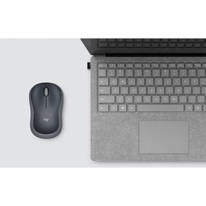 Mouse Logitech M185 - Radiofrecuencia - USB - Óptico - 3 Botón(es) - Plata - 1 Solamente - Inalámbrico - 10m - 2.40GHZ - 1000 Dpi - Rueda de Desplazamiento - Simétrico - 1 X Aa Battery Supported -