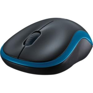 Mouse Logitech M185 - Radiofrecuencia - USB - Óptico - 3 Botón(es) - Azul, Negro - Inalámbrico - 1000 Dpi - Rueda de Desplazamiento - Simétrico