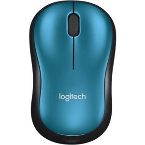 Mouse Logitech M185 - Radiofrecuencia - USB - Óptico - 3 Botón(es) - Azul, Negro - Inalámbrico - 1000 Dpi - Rueda de Desplazamiento - Simétrico