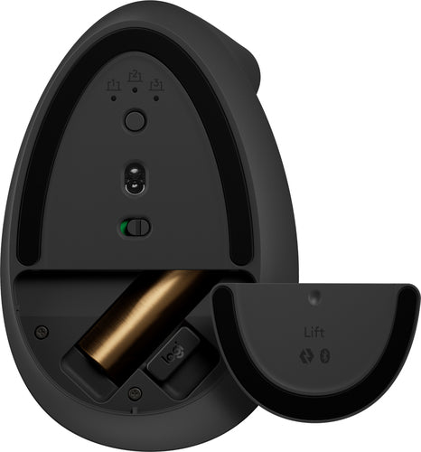 Mouse Logitech Lift - Bluetooth - USB - Óptico - 6 Botón(es) - Grafito - Inalámbrico - 4000 Dpi - Rueda de Desplazamiento - Peque?o/mediano Tamaño de la Mano/palma