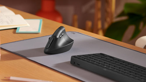 Mouse Logitech Lift - Bluetooth - USB - Óptico - 6 Botón(es) - Grafito - Inalámbrico - 4000 Dpi - Rueda de Desplazamiento - Peque?o/mediano Tamaño de la Mano/palma