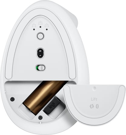Mouse Logitech Lift - Frecuencia Bluetooth/radio - USB - Óptico - 6 Botón(es) - Blanco - 1 Solamente - Inalámbrico - 4000 Dpi - Rueda de Desplazamiento - Peque?o/mediano Tamaño de la Mano/palma -
