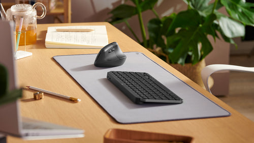 Mouse Logitech Lift - Frecuencia Bluetooth/radio - USB - Óptico - 6 Botón(es) - Grafito - Inalámbrico - 4000 Dpi - Rueda de Desplazamiento - Peque?o/mediano Tamaño de la Mano/palma - Zurdo