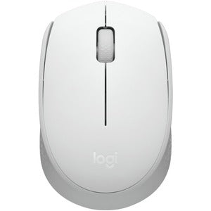 Mouse Logitech M170 - Radiofrecuencia - USB - Óptico - Blanco - Inalámbrico - 2.40GHZ - Simétrico