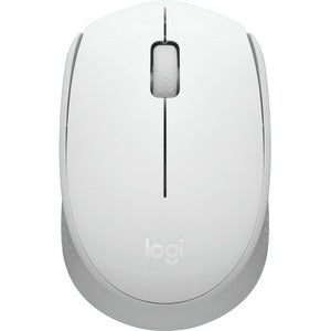 Mouse Logitech M170 - Radiofrecuencia - USB - Óptico - Blanco - Inalámbrico - 2.40GHZ - Simétrico