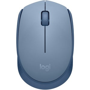 Mouse Logitech M170 - Radiofrecuencia - USB - Óptico - Gris Azulado - Inalámbrico - 2.40GHZ - Simétrico