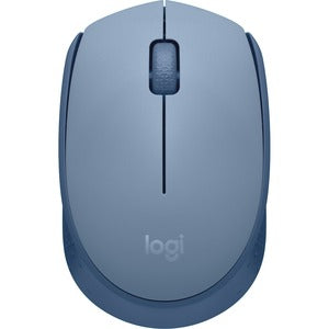 Mouse Logitech M170 - Radiofrecuencia - USB - Óptico - Gris Azulado - Inalámbrico - 2.40GHZ - Simétrico