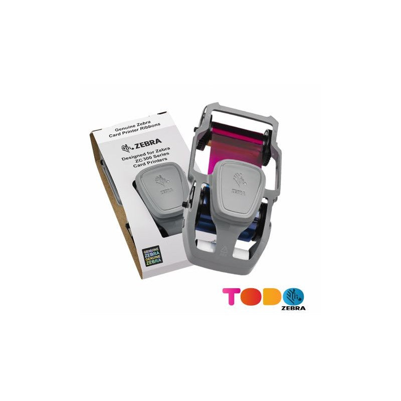 Zebra Zc300 Color Ribb Sdymcko 200 Impresiones