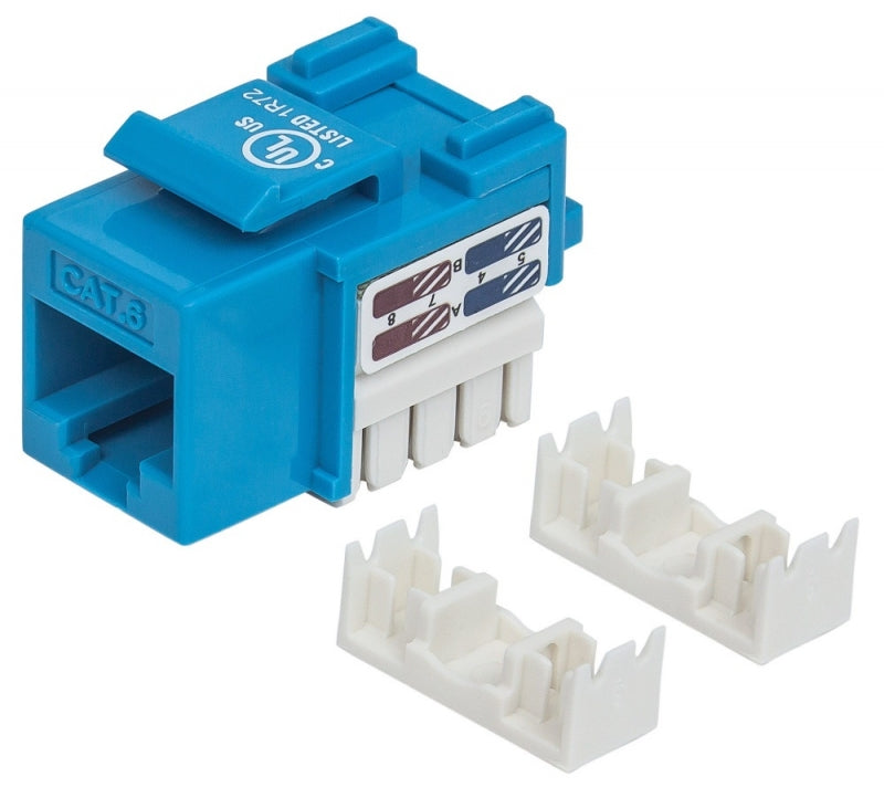 Conector RJ45 Intellinet 210737 | Cat6, Impacto Azul