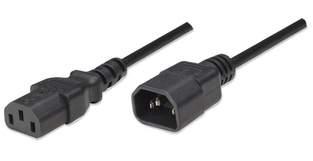 Cable de Corriente Intellinet 301152 | 1.8m, IEC 60320 C13/C14