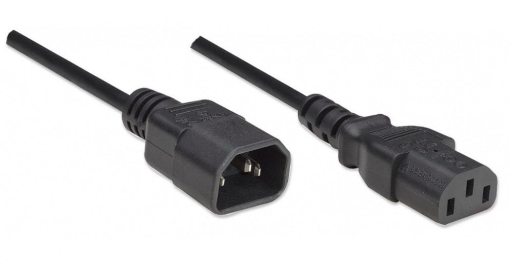 Cable de Corriente Intellinet 301152 | 1.8m, IEC 60320 C13/C14