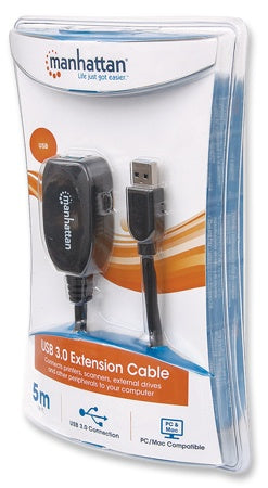 Cable USB 3.0 Intellinet 150712 | Extensión Activa 5m, 5 Gbit/s, Apantallado