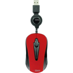 Mini Mouse Optico Retractil Rojo