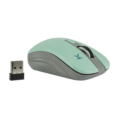 Mouse Inalámbrico Sensor Óptimo Conector USB 1600 Dpi Essential Turquesa | Perfect Choice
