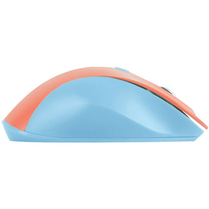 Mouse Inalámbrico Clic Silencioso Conector USB 1600 Dpi Thumb Azul-mamey| Perfect Choice