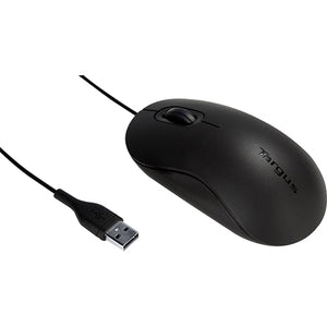 Mouse Óptico USB 5ft, Plug And Play, Diseño Ergonómico y Ambidiestro, Compatible con Windows® (10 / 8.1 / 8), Mac Os® X (10.12.4 / 10.11.5 / 10.9 / 10.8) , Ratón Color Negro.