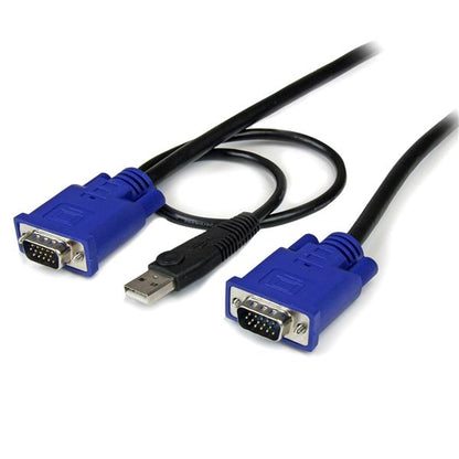 Cable KVM StarTech.com SVECONUS10 | 3m Ultra Delgado, VGA y USB HD15 Macho a Macho