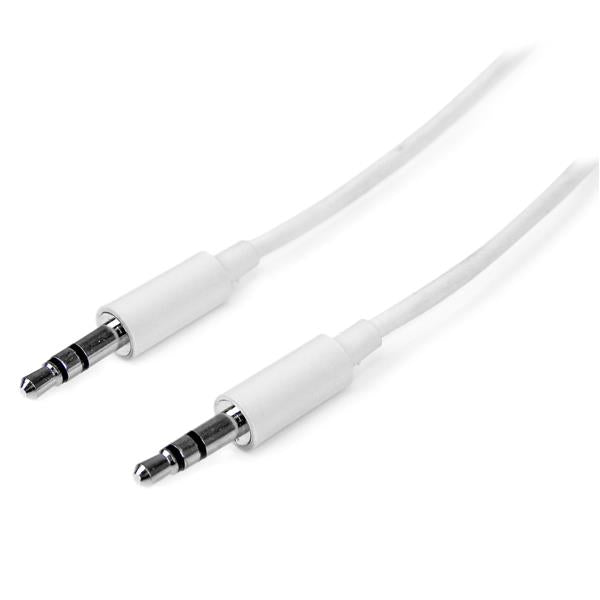 Cable de Audio Estéreo StarTech.com MU1MMMSWH | 1 Metro, Plug Mini Jack 3.5MM Macho a Macho