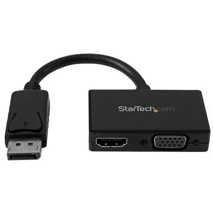 Adaptador StarTech.com DP2HDVGA | DisplayPort a HDMI/VGA, Resolución 1920x1200, 1080p