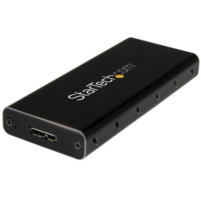 Startech.com Gabinete Adaptador M.2 Ngff a USB 3.1 con Carcasa Protectora - Gabinete Caja de SSD M.2 para Ssds M.2 SATA - 1 X SSD Admitido - 1 X Bahía Total - Aluminio