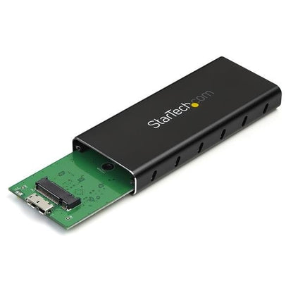 Startech.com Gabinete Adaptador M.2 Ngff a USB 3.1 con Carcasa Protectora - Gabinete Caja de SSD M.2 para Ssds M.2 SATA - 1 X SSD Admitido - 1 X Bahía Total - Aluminio