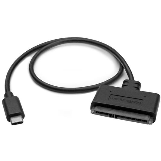 Startech.com Cable Adaptador USB 3.1 (10 Gbps) a SATA para Unidades de Disco de 2.5 Pulgadas - USB-C - Negro