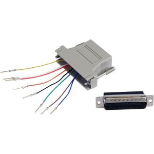 Adaptador StarTech.com GC258MF | Serial DB25 a RJ45 Macho a Hembra, Gris