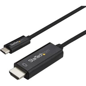 Startech.com Cable de 3m USB C a HDMI - Cable Adaptador de Video USB Tipo C a HDMI 2.0 4k de 60hz - Compatible con Thunderbolt 3 - Negro - Cable For Chromebook, Proyector, Monitor, Dispositivo de