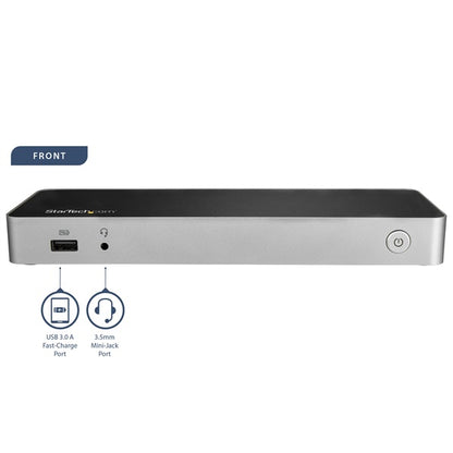 Dock USB-C StarTech.com DK30CHDDPPD | 2 Monitores 4K 30Hz, 60W PD, 4 Puertos USB-A 3.0