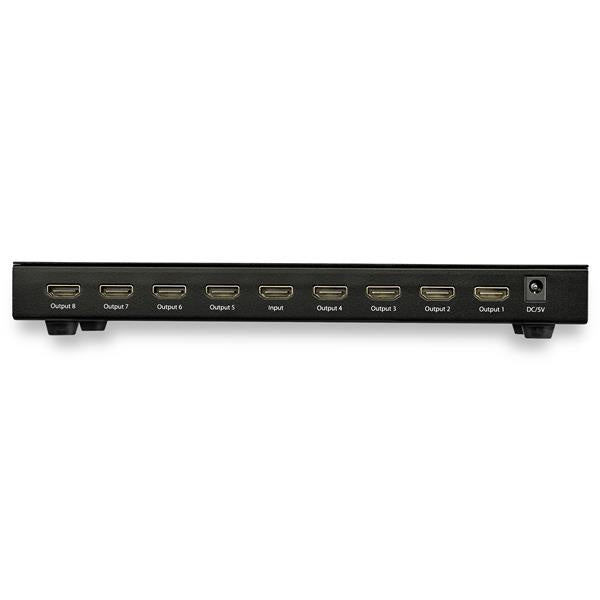 Divisor HDMI StarTech.com ST128HD20 | 8 Puertos, 4K 60Hz con Audio 7.1